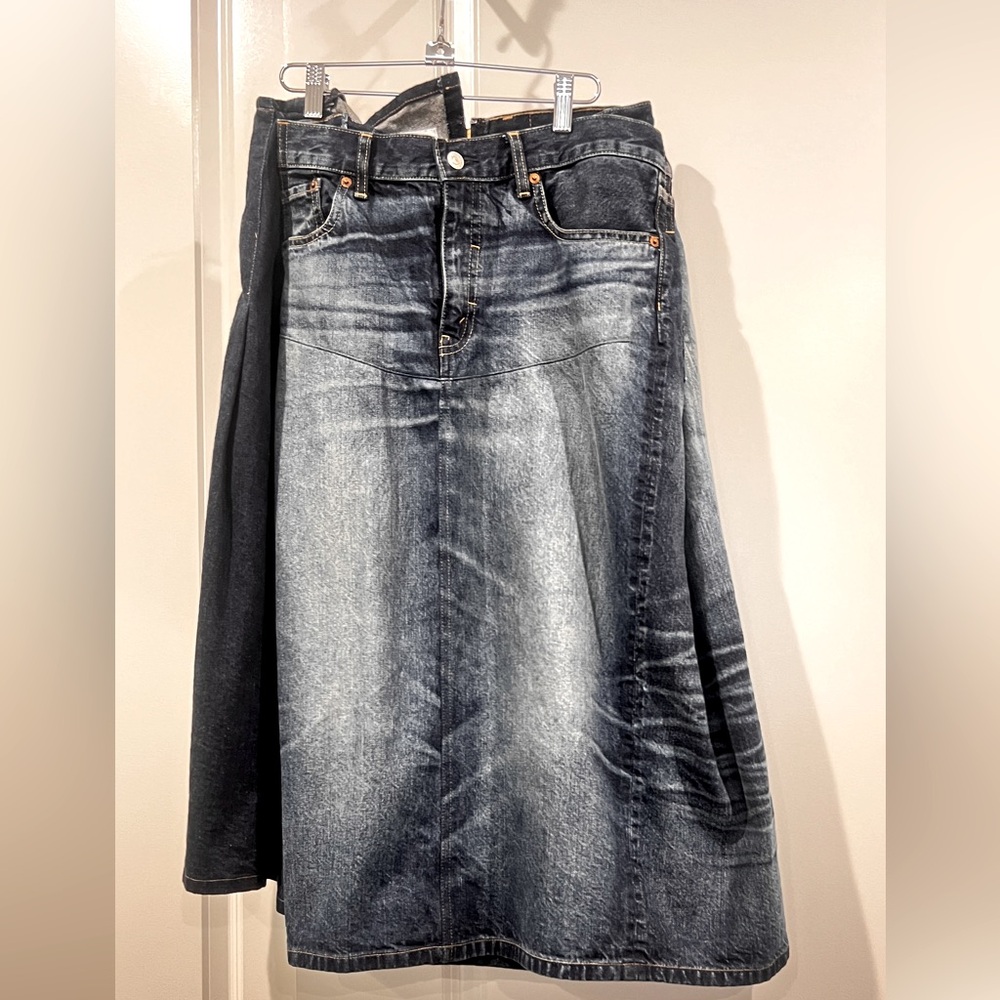 Junya Watanabe comme des garçon  x Levi’s asymmetric denim skirt - Picture 4 of 10